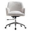 Adjustable Swivel Computer Desk Chair Armchair Office Crushed Velvet Padded Seat