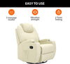 Heating 8-Point Massage Recliner Swivel Chair Sofa w/ Remote Control XMAS Gift