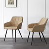 2X Dining Chairs Faux Leather Armchairs Lounge Office Chairs Modern Restaurant