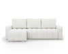 ABRIELLE Corner Sofa Bed with Storage Pull-Out Guest Bed Reversible Side