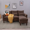 Luxury 3 Seater Corner Sofa Armchair Settee Couch with Footstool Living Room