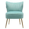 Scallop Back Armchair Cocktail Sofa Accent Seat Living Bedroom Cafe Lounge Sofa