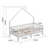 Toddler PineWood Bed Frame Children Kids Junior House Bedframe Bedroom Furniture
