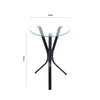 Tempered Glass Side End Table Coffee Tea Desk Small Sofa Couch Lamp Stand Modern
