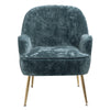 Velvet Scallop Shell Back Tub Chair Armchair Dressing Sofa Stool Bedroom Lounge