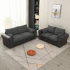 Luxury 2, 3 Seater Linen Fabric Couch Sofa Corner Chaise Living Room Furniture