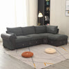 Panana Sofa Suite Set 3 2 or Corner Chaise in Dark Grey Or Light Grey