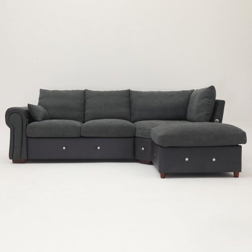 Luxury 2, 3 Seater Linen Fabric Couch Sofa Corner Chaise Living Room Furniture