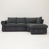 Luxury 2, 3 Seater Linen Fabric Couch Sofa Corner Chaise Living Room Furniture