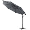 3M Outdoor Garden Banana Parasol Sun Shade Patio Hanging Umbrella Cantilever