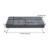Sofa Bed Budget 3 Seater Fabric Folding Convertible Click Clack Couch Sofabed