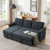 3 Seater Sofa Bed Corner Couch Sectional Settee Sleep Reversible Storage Chaise