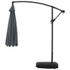 Cantilever Garden Hanging Sun Umbrella Banana Parasol Sunshade with Crank System