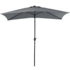 Rectangle Banana Garden Parasol 2x3M Umbrella Sun Shade Outdoor Patio Crank Tilt