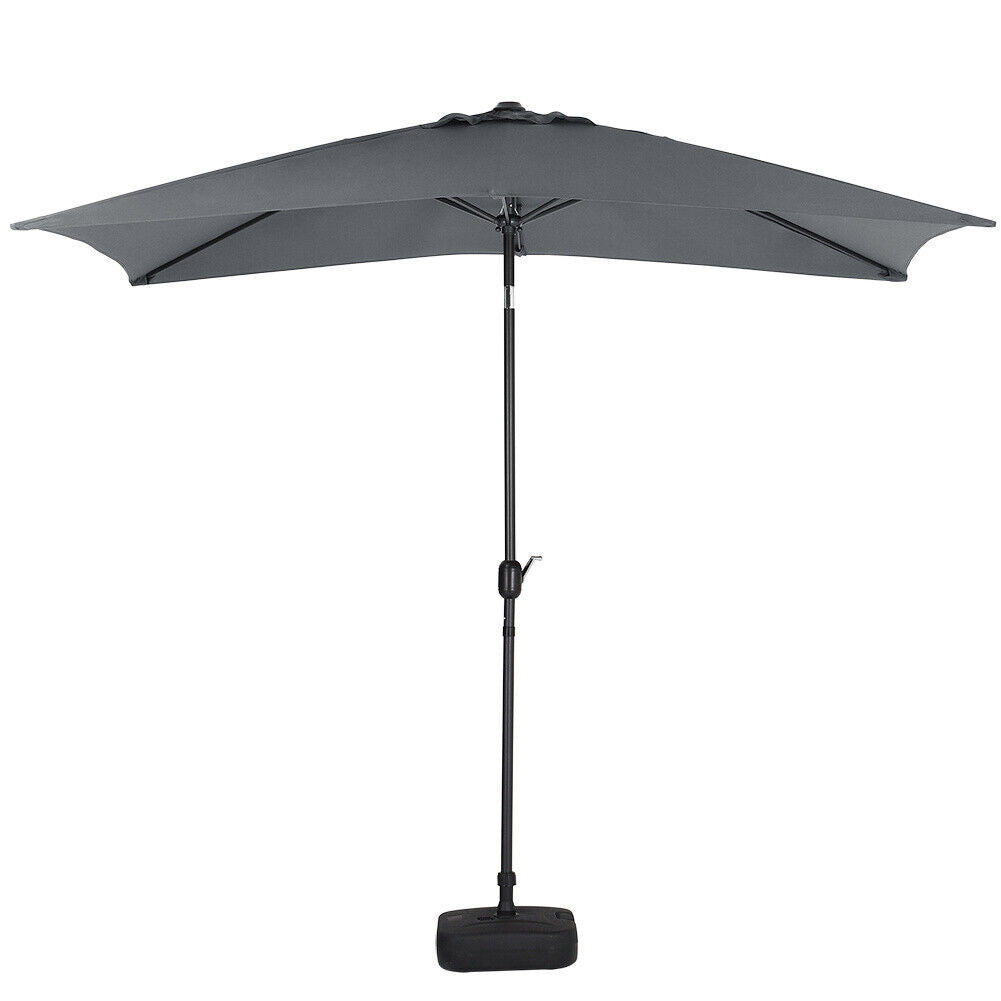 Rectangle Banana Garden Parasol 2x3M Umbrella Sun Shade Outdoor Patio Crank Tilt