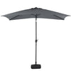 2x3M Outdoor Garden Banana Parasol Sun Shade Patio Hanging Umbrella Cantilever