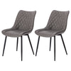 2/4/6x Dining Chairs Linen Padded Living Room Chairs with Backrest Kitchen Cafe