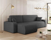 Corner Sofa Bed Universal Corner Side PIANO L CORDUROY Storage Springs Cushions