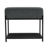 Shoe Bench Velvet Seat Padded Shoe Rack Shoe Storage Organiser Shelf Stand