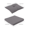 Seat Cushion Outdoor Indoor Dining Chair Pads Garden Rattan Chairs Back Seat Pad