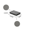 3.6m Decking Tiles Composit WPC Embossed Outdoor Decking Terrace Flooring Boards
