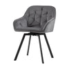 2X Luxury Bar Stools Padded Velvet Breakfast Kitchen Pub Restaurant Living Room