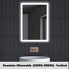 LED Bathroom Mirror illuminated Demister With/no Clock/Bluetooth/Dimmable/Socket