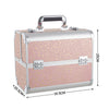 Makeup Trolley Case 4 in 1 Vanity Cosmetology Case Cosmetic Train Case on Wheels