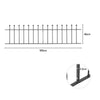 Metal Iron Garden Railing Wall Panel Fence Panel Privacy Picket Ball End Barrier