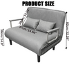 Folding Double/Single Fabric Sofa Bed Chair Sleep Lounge Sleeper Leisure Guest