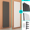 Vertical Radiator Anthracite White Black Flat Panel Modern Tall Rads Double 1800