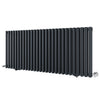 Black Designer Radiator Vertical Horizontal Oval Column Central Heating Rads