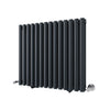 Black Designer Radiator Vertical Horizontal Oval Column Central Heating Rads