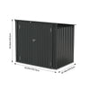Metal DOUBLE/TRIPLE Wheelie Bin Storage Store Cover Garden Rubbish Dustbin Shed