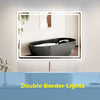 Bathroom Mirror w/ LED Illuminated Anti fog Shaver Socket Bluetooth Speaker Wall