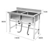 Commercial Sink Stainless Steel Catering Kitchen Single/Double Bowl Unit Drainer