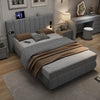 DOUBLE KING 4FT6 5FT PLATFORM BED FRAME WITH BLUETOOTH STEREO & USB & LIGHTING
