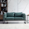 Single/Double/Triple Sofa Armchair Faux Leather Cushion Seat Metal Frame Armrest