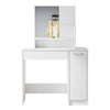 Dressing Table Makeup Desk with LED Light Mirror Drawer Stool Bedroom Vanity Set