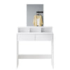 Dressing Table Makeup Desk with LED Light Mirror Drawer Stool Bedroom Vanity Set