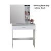 Modern Wood Dressing Table Stool Makeup Desk Stool Mirror/Drawer/Shelf Vanity