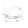 Toddler PineWood Bed Frame Children Kids Junior House Bedframe Bedroom Furniture