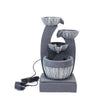 Freestanding Indoor Outdoor Water Feature Garden Cascading Fountain LED Lights