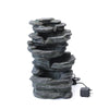 Freestanding Indoor Outdoor Water Feature Garden Cascading Fountain LED Lights
