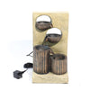 Freestanding Indoor Outdoor Water Feature Garden Cascading Fountain LED Lights