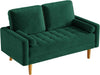 Modern Vesgantti 2 3 Seater Sofa 176cm with 2 Bolster Pillows & Wooden Legs New