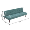 Nordic Fabric Sofa Bed Click-Clack Recliner Sleeper Chairs Settee 2 Seater Couch