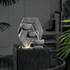 Electric Relaxation Waterfall Indoor Desktop Decor Water Fountain with LED Light