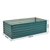 Garden Raised Bed Metal Planter Box Square/Rectangle Planting Trough Grow Beds