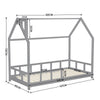Toddler PineWood Bed Frame Children Kids Junior House Bedframe Bedroom Furniture